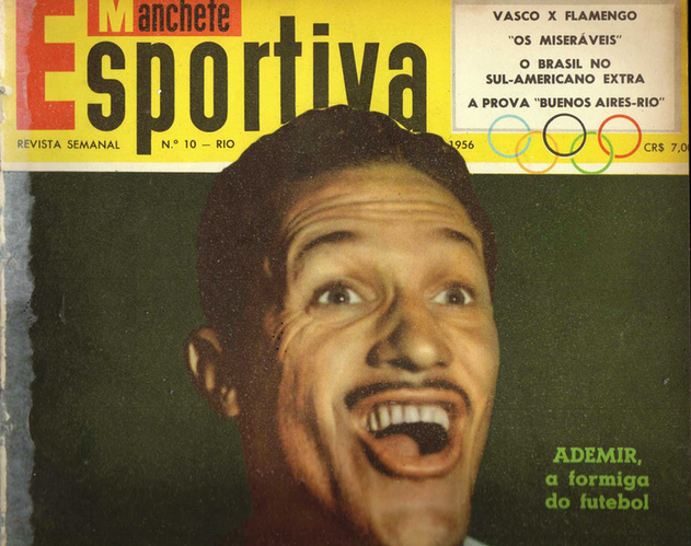 Ademir en une de Manchete Sportiva