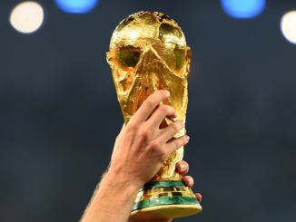 Le trophée de la Coupe du Monde