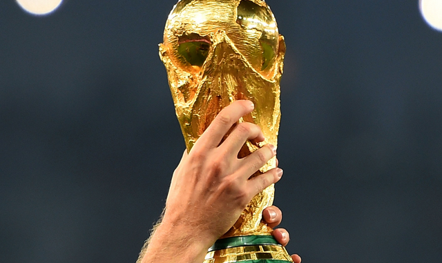 Le trophée de la Coupe du Monde