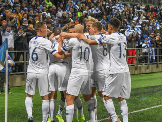 Teemu Pukki contribue grandement à la qualification au premier Euro de sa nation. (Crédits : EPA)