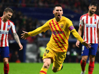 Messi face à l'Atlético Madrid.