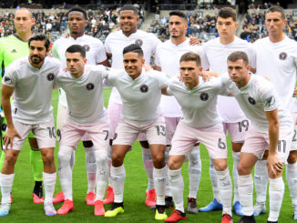 Le premier onze de l'histoire de l'Inter Miami, Diego Alonso aux commandes. (Crédits : Harry How/Getty Images)