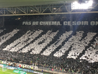 Les supporters de l'ASSE avaient sortis ce tifo La Haine avant une défaite 5-0 dans le derby contre l'OL