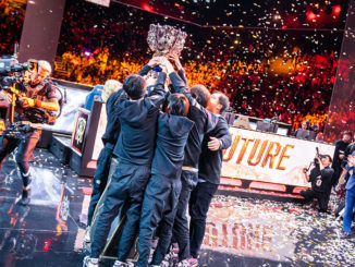Les Chinois de FunPlus Phoenix remportent en novembre dernier les Mondiaux de League of Legends, événement esport le plus regardé de la planète. (crédits : Riot Games)