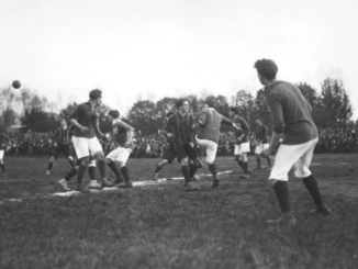 Il n'existe aucune photo de l'International AC. Ici, une rencontre du Championnat de France USFSA, pionnier du football en France