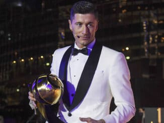 Le Globe Soccer Award, l'une des quelques récompenses individuelles reçues par Robert Lewandowski en attendant le Ballon d'Or.
