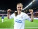 Lotta Schelin sous le maillot Lumières de l'OL. (Alexis Réau/ L'Equipe)