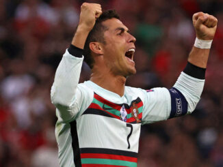 Cristiano Ronaldo n'a pas spécialement porté son équipe dans la victoire en Hongrie, pourtant, c'est de lui dont tout le monde parle. (Crédits : AFP via Getty)