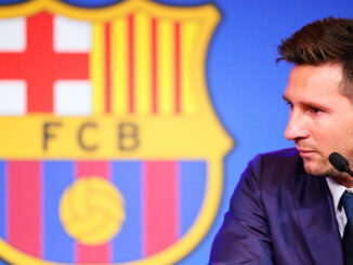 Lionel Messi fait ses adieux au Camp Nou dans une ultime conférence de presse ponctuée de larmes et de regrets. (Crédits : Getty)