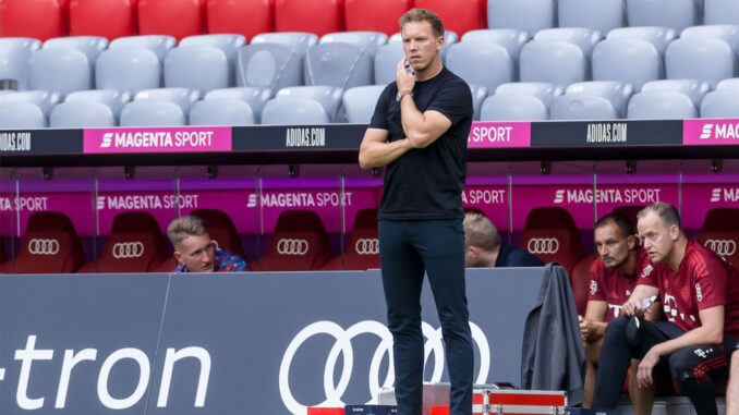Que penser des premiers mois de Julian Nagelsmann sur le banc du Bayern ? (Crédits : Roland Krivic/DeFodi Images)